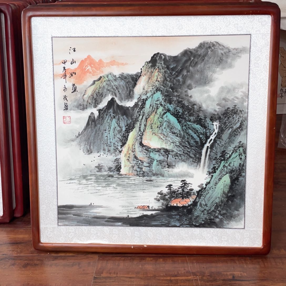 国画带框尺寸63*63厘米