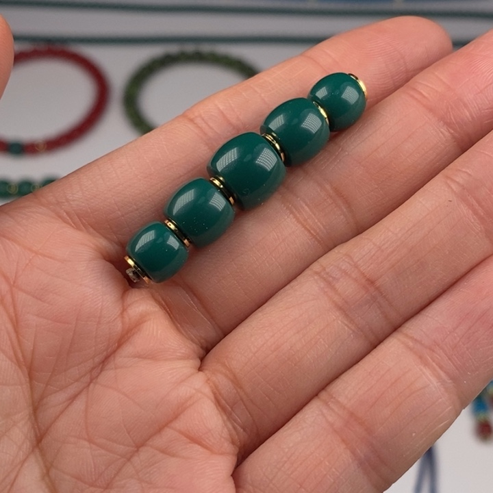 胜***新玻璃毛衣链91011109油绿