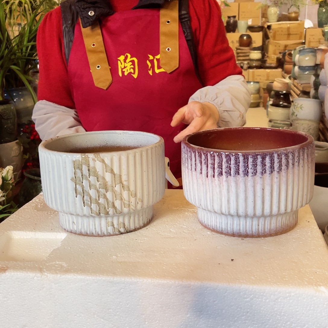 紫砂花盆高度12口径18