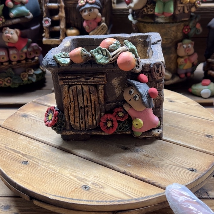 嘻哈多肉花盆百搭