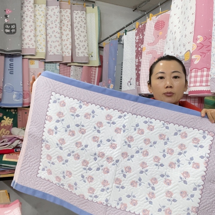 棉特价蓝色玫瑰花