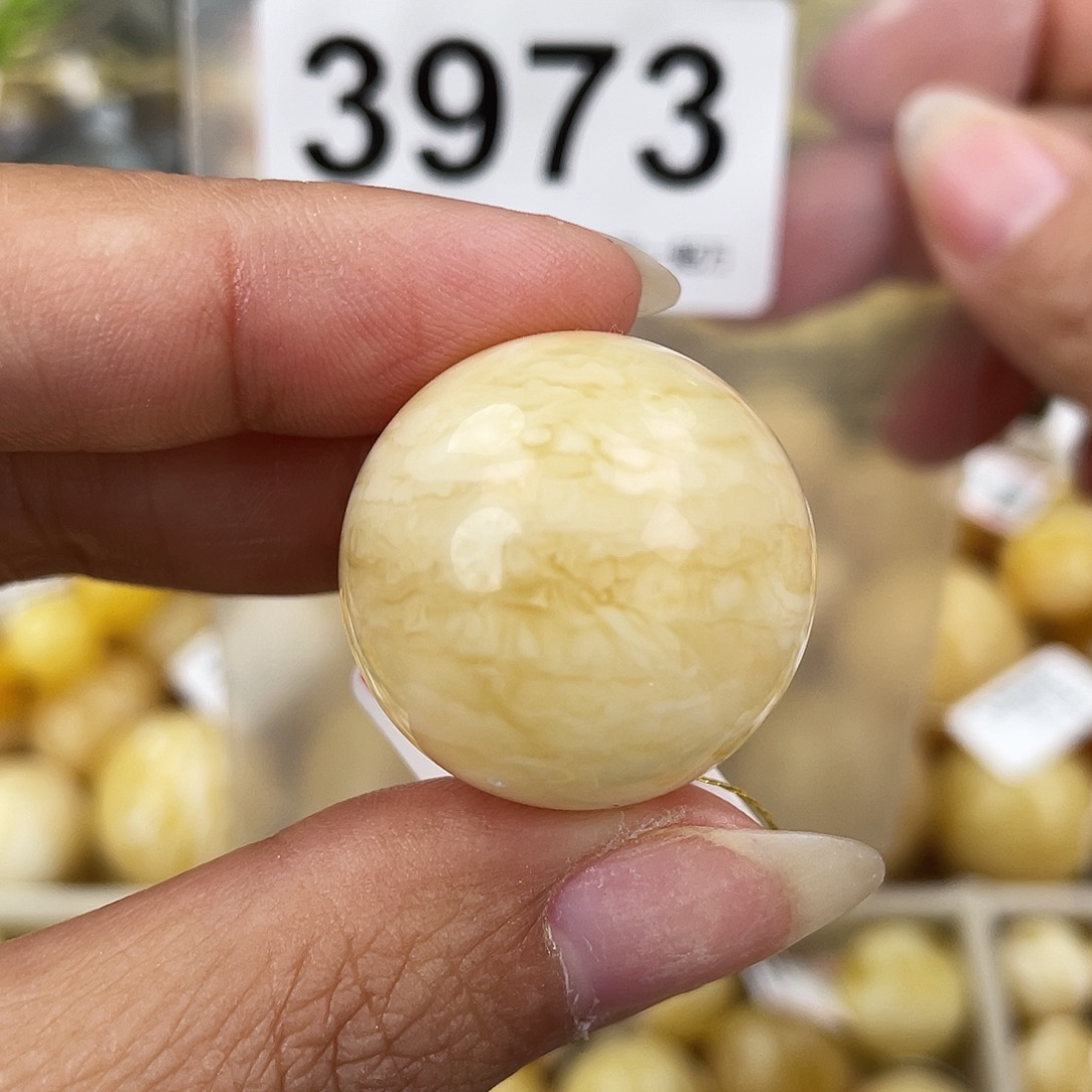 蜜蜡未镶嵌裸石25粉