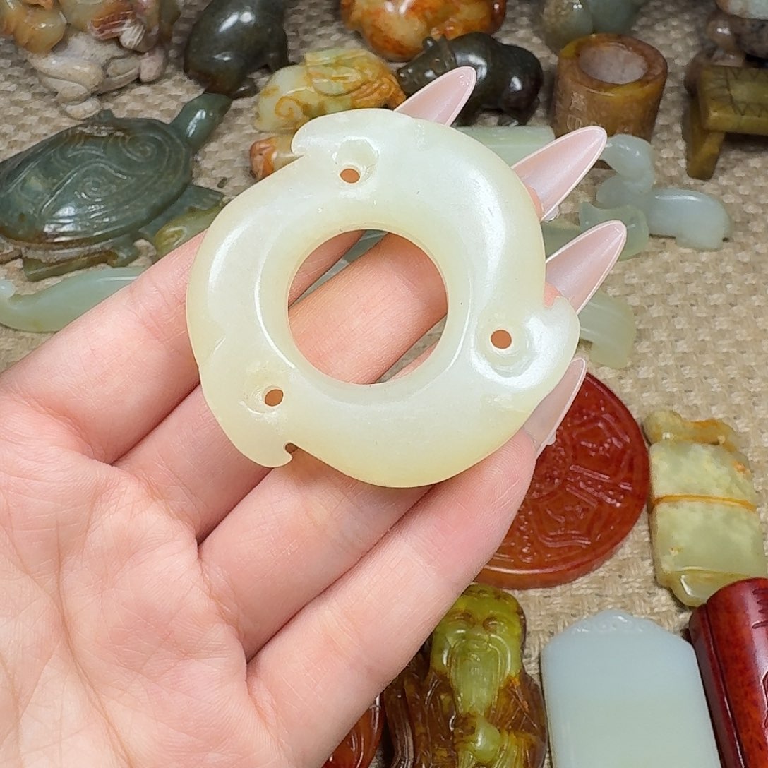 白玉菩提吊坠挂件