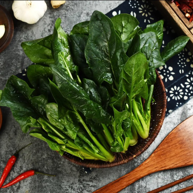 河南趴地小菠菜农家自种新鲜采摘