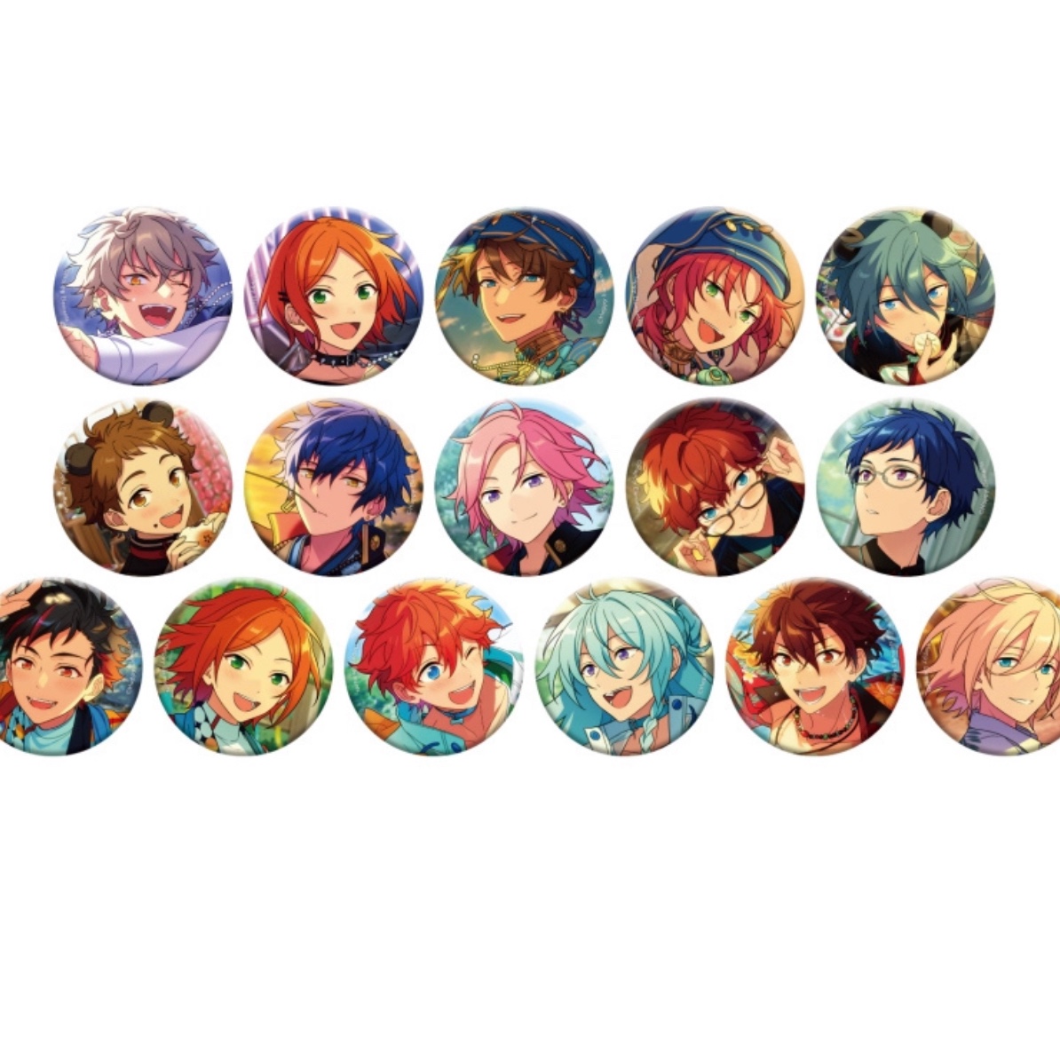 偶像梦幻祭 ES 2022 SUMMER 通贩圆主题徽章吧唧 花后