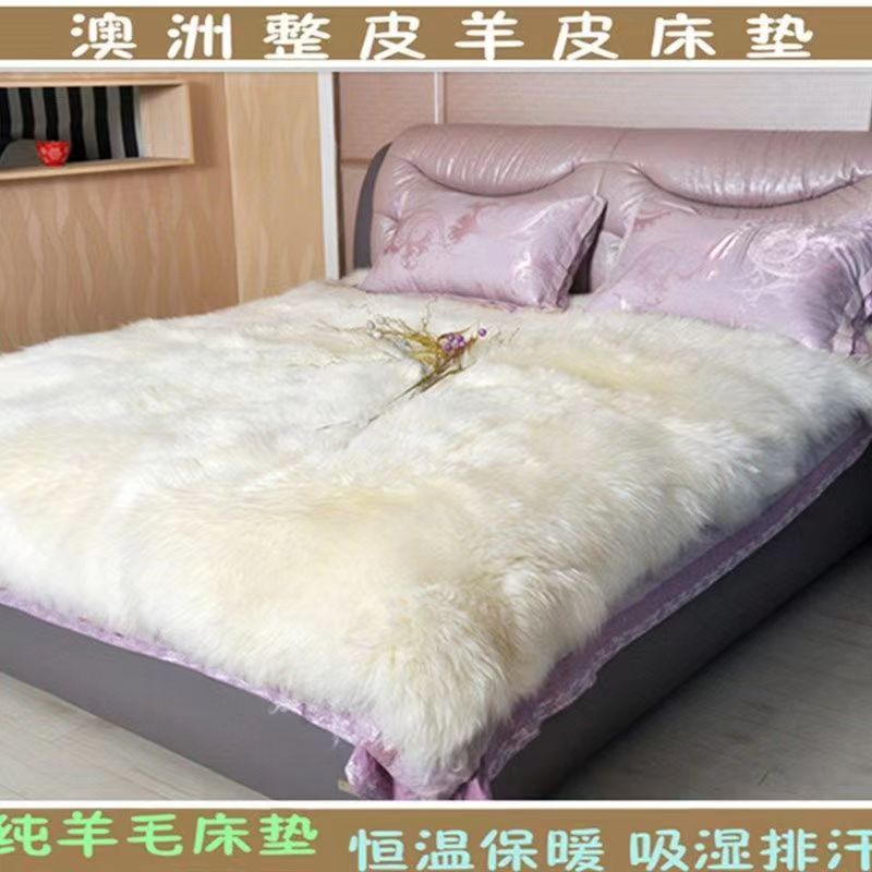 羊皮毛一体床毯地毯学生褥子卡货车卧铺毯子毛绒沙发坐垫可铺可盖