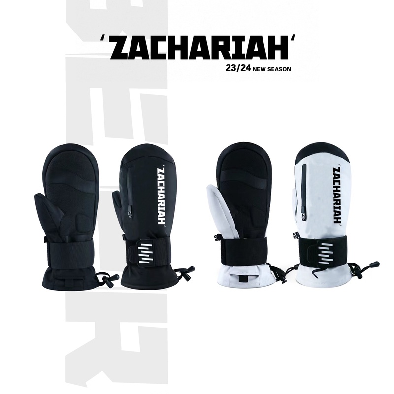 ZACHARIAH【内置护腕滑雪手套】防水耐磨防摔保暖分指运动户外