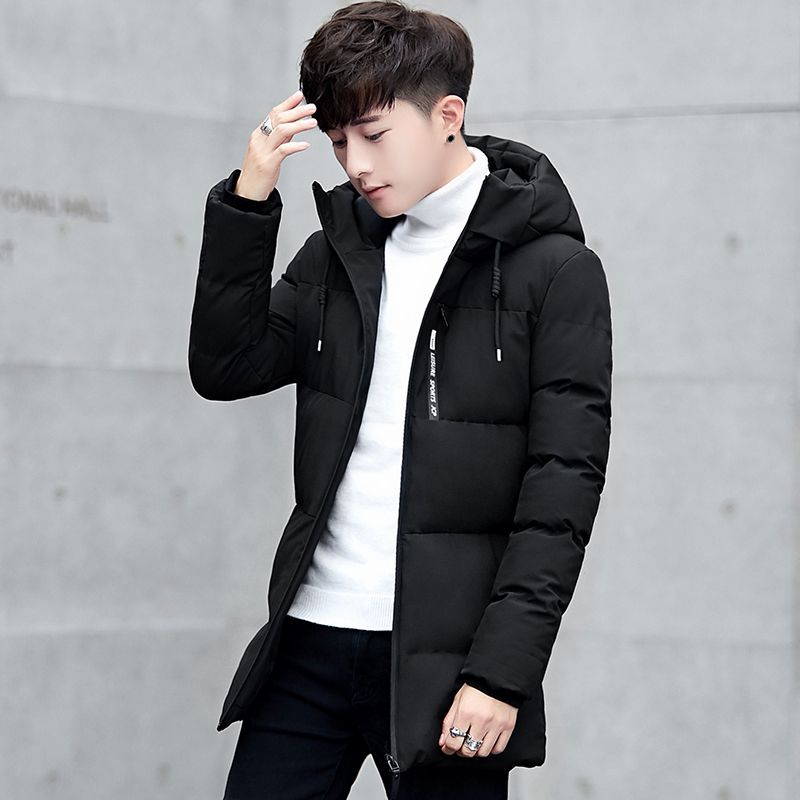 波斯羽绒服冬季外套男士羽绒服衣加厚中长款上衣修身羽绒服连帽