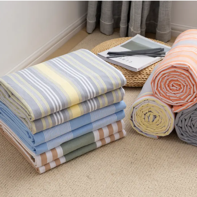 超舒适透气吸汗的一款200*230尺寸的老粗布床单！细纱支精品！