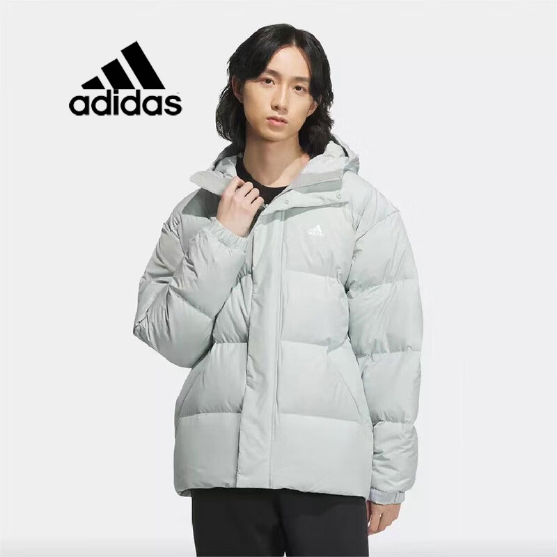 Adidas阿迪达斯羽绒服男装冬季新款防风运动服休闲服连帽保暖外套