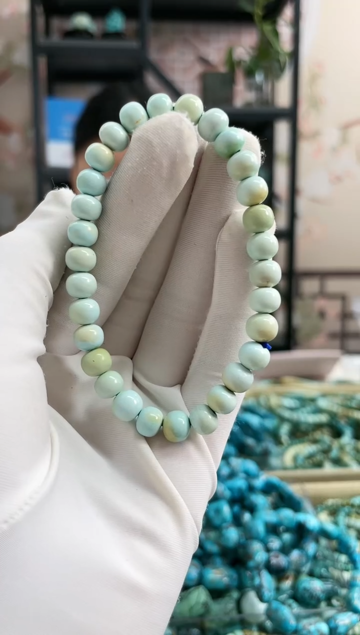 【闪购商品】绿松石珠宝奇石未镶嵌7mm+