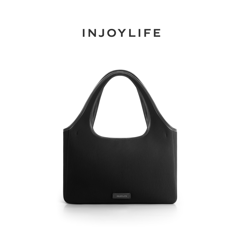 【福利】INJOYLIFE 针织便当包通勤大容量百搭托特包