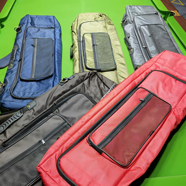 伯威九球台球杆箱外包加厚尼龙九球杆箱1/2黑色优质经典申通包邮