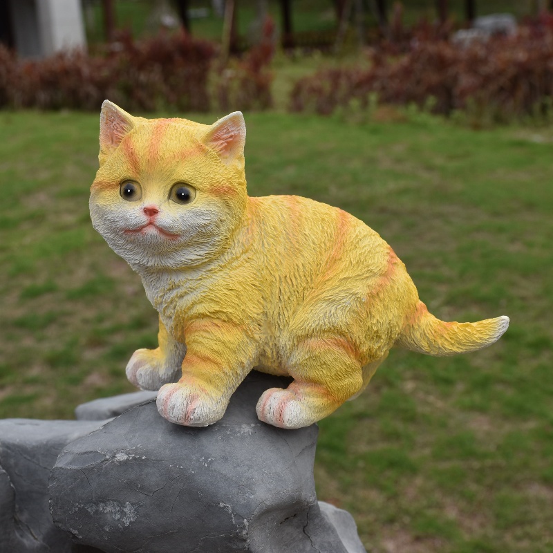 户外花园动物小猫装饰品十二生肖庭院阳台桌面创意个性手工微景观