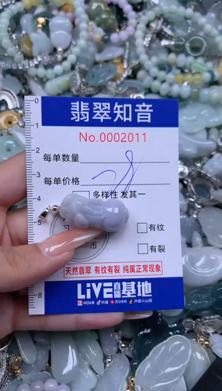 【闪购商品】翡翠挂件未镶嵌含绳2011