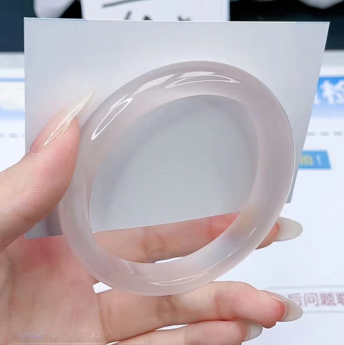 手镯 香槟粉手镯温柔甜美   60圈口