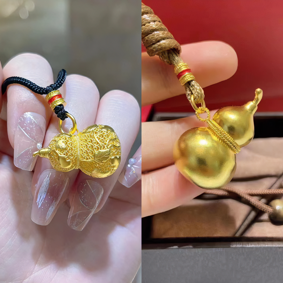 足金999/古法葫芦福禄吊坠/爬藤葫芦/点购买选金重款式/选一发货