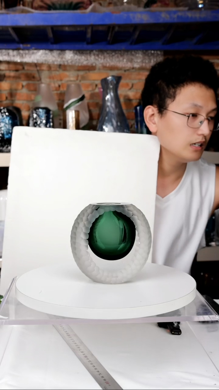【闪购商品】出口琉璃花瓶摆件高13