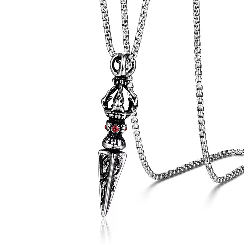 钛钢吊坠 【降魔杵】时尚个性百搭复古素款朋克小众欧美挂坠坠链