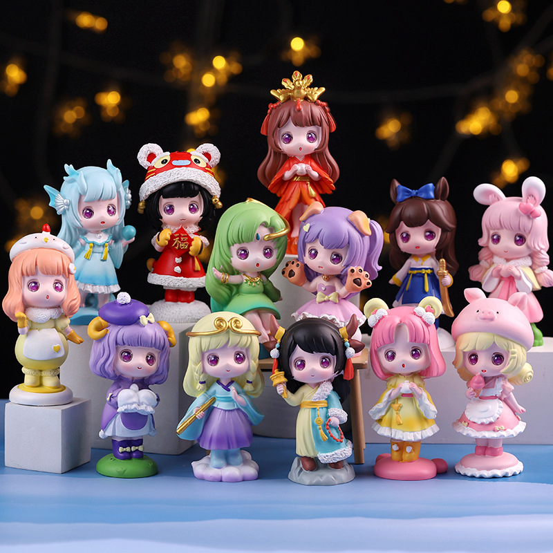 盲盒摆件送礼车载摆件桌面摆件潮流玩具3