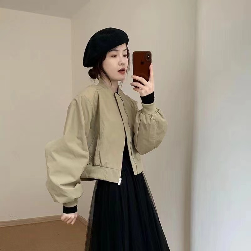 气质时尚小个子棒球服2025春秋新款韩版设计短款百搭上衣外套女A