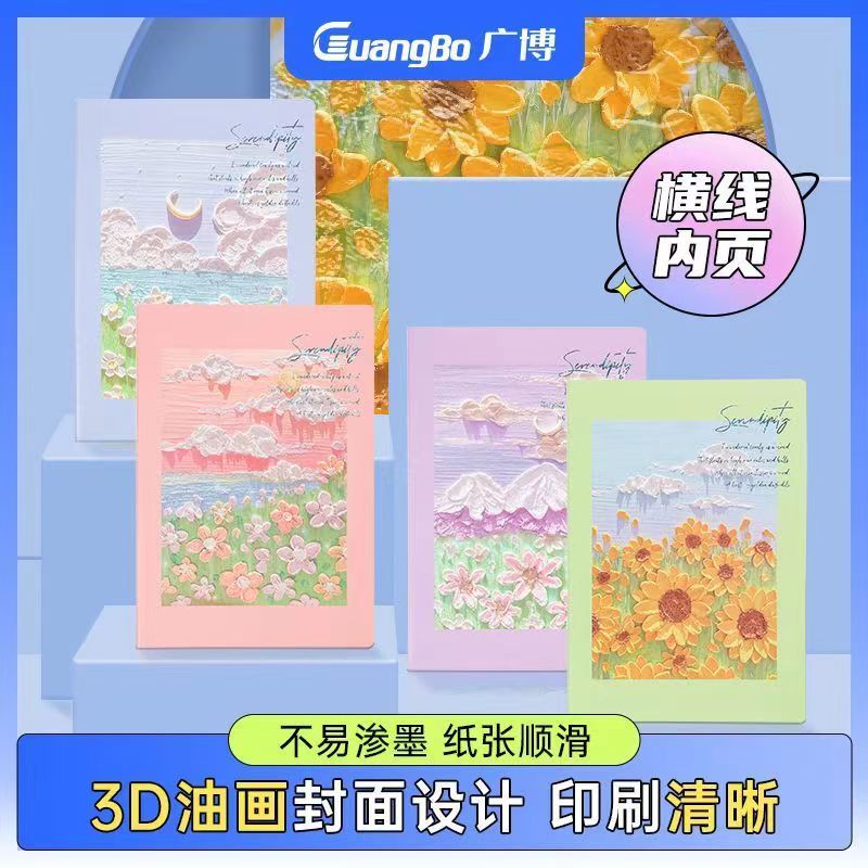 GB不期而遇油画封面活页本（A5两本+B5两本）