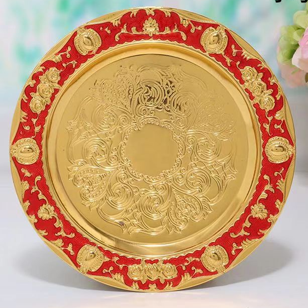 高档白酒酒具托盘创意家用欧式金属古代酒壶高贵民族风精美托盘