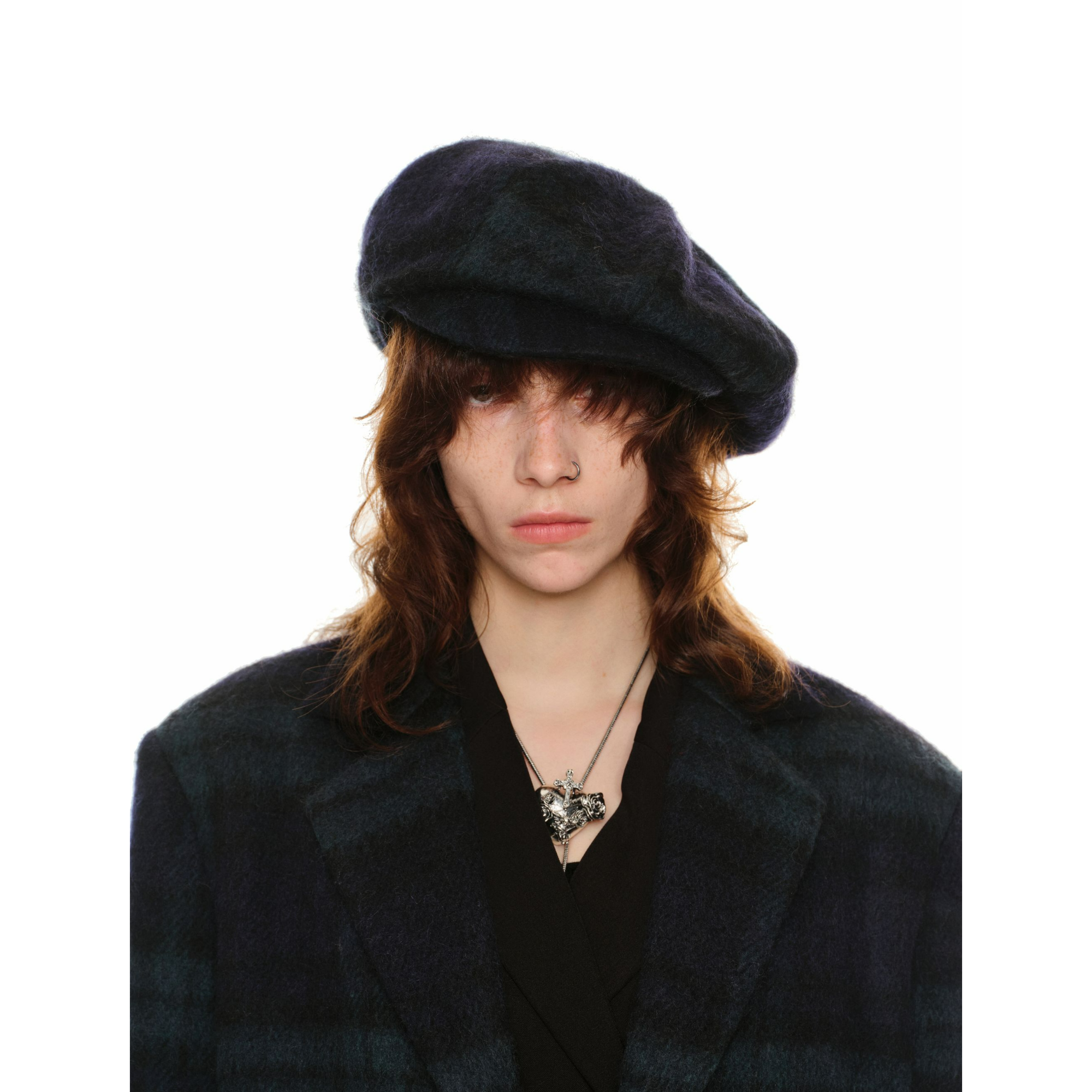 【佳佳】1JINN STUDIO 格纹贝雷帽