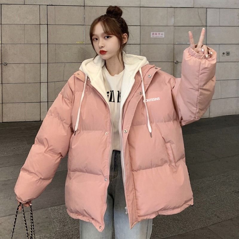 羽绒服服女冬季2023新款加厚韩版宽松ins羽绒服学生面包服羽