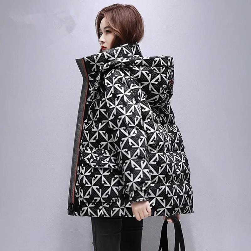厂家直销中长款羽绒羽绒服女款2023年冬季新款时尚立领连帽