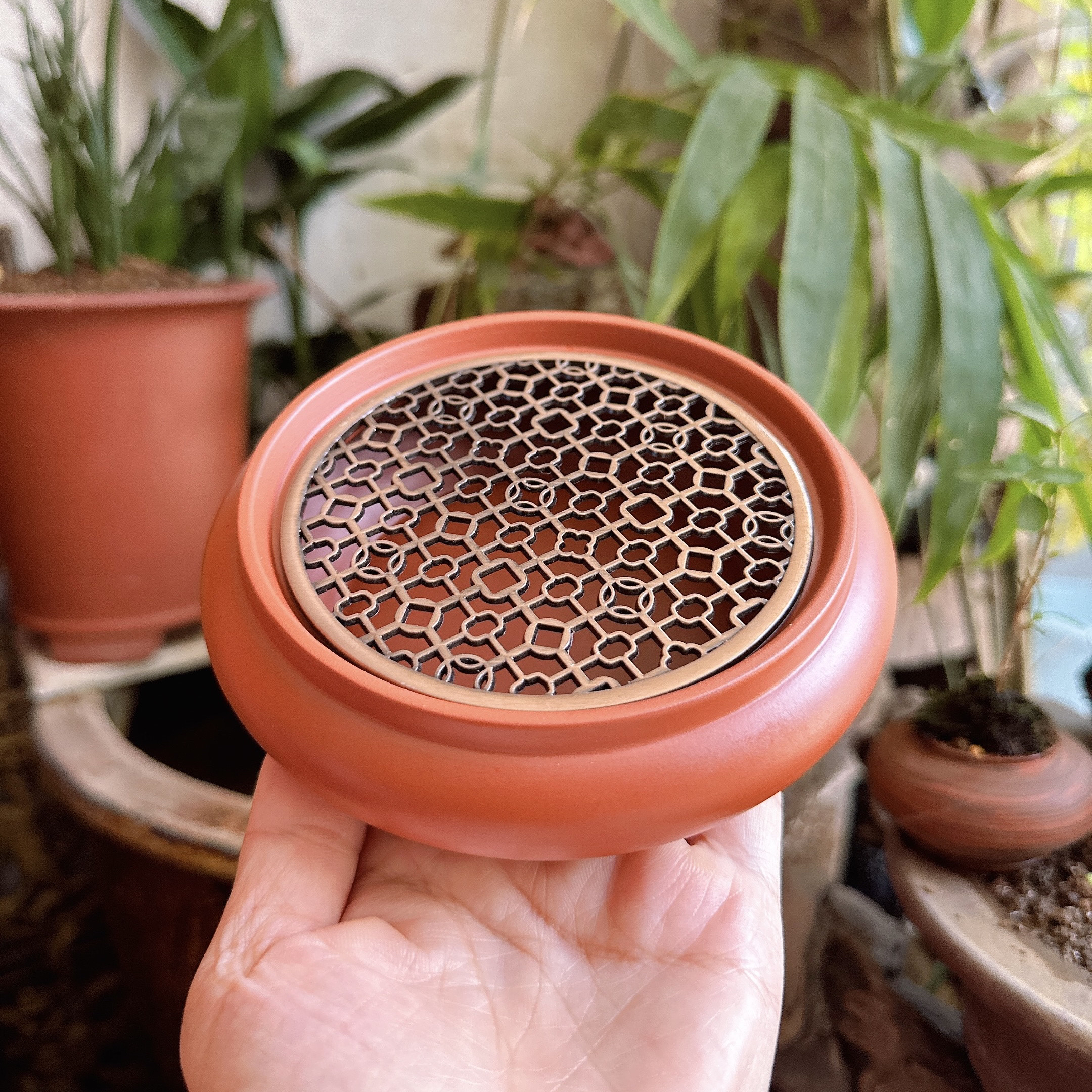 新中式手拉紫砂朱泥壶承可拆分茶壶底座茶托盘养壶垫功夫茶具配件