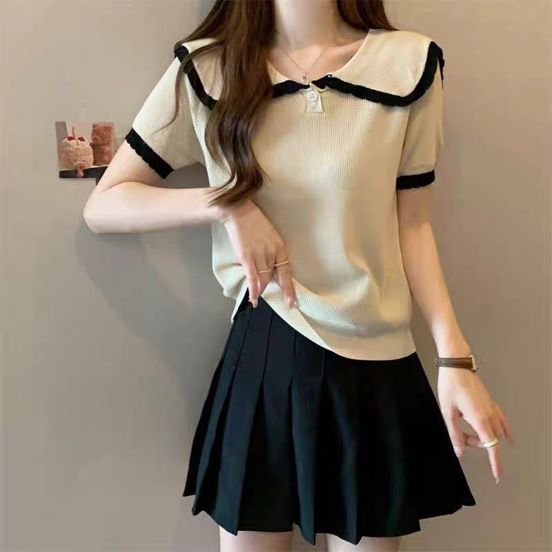 【一号链接】（直播间过款专用链接）夏季新款时尚百搭针织上衣女短款
