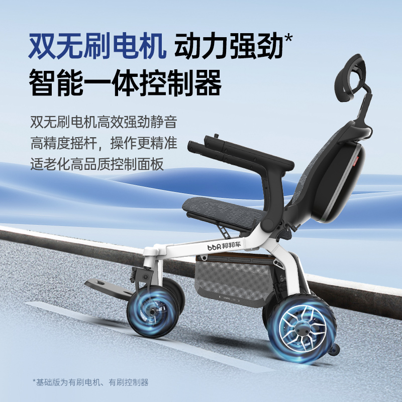 Ainsnbot邦邦车电动轮椅车老人智能全自动残疾人代步车轻便可折叠四轮车