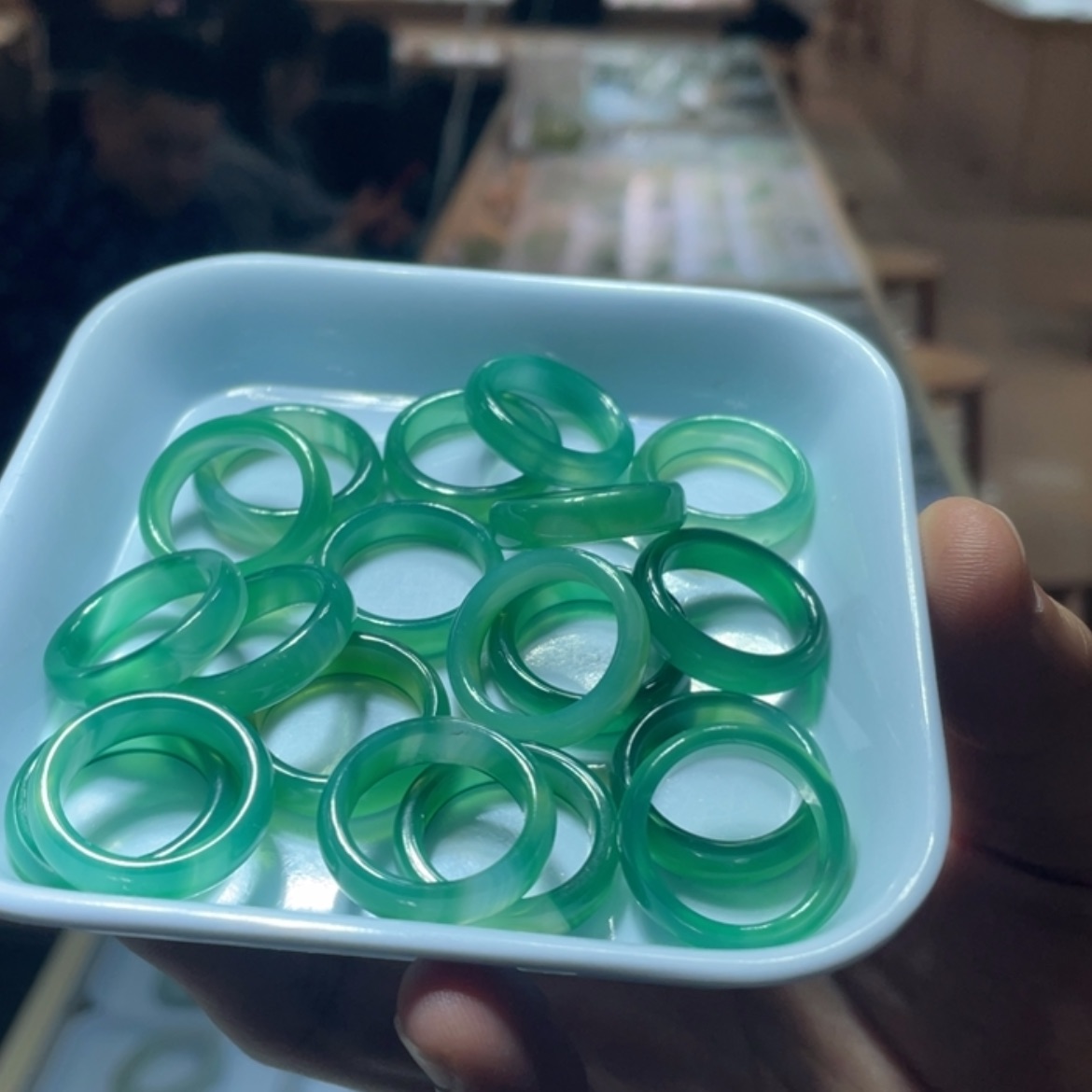 【闪购商品】石英质玉戒指合金多样性一件裸发