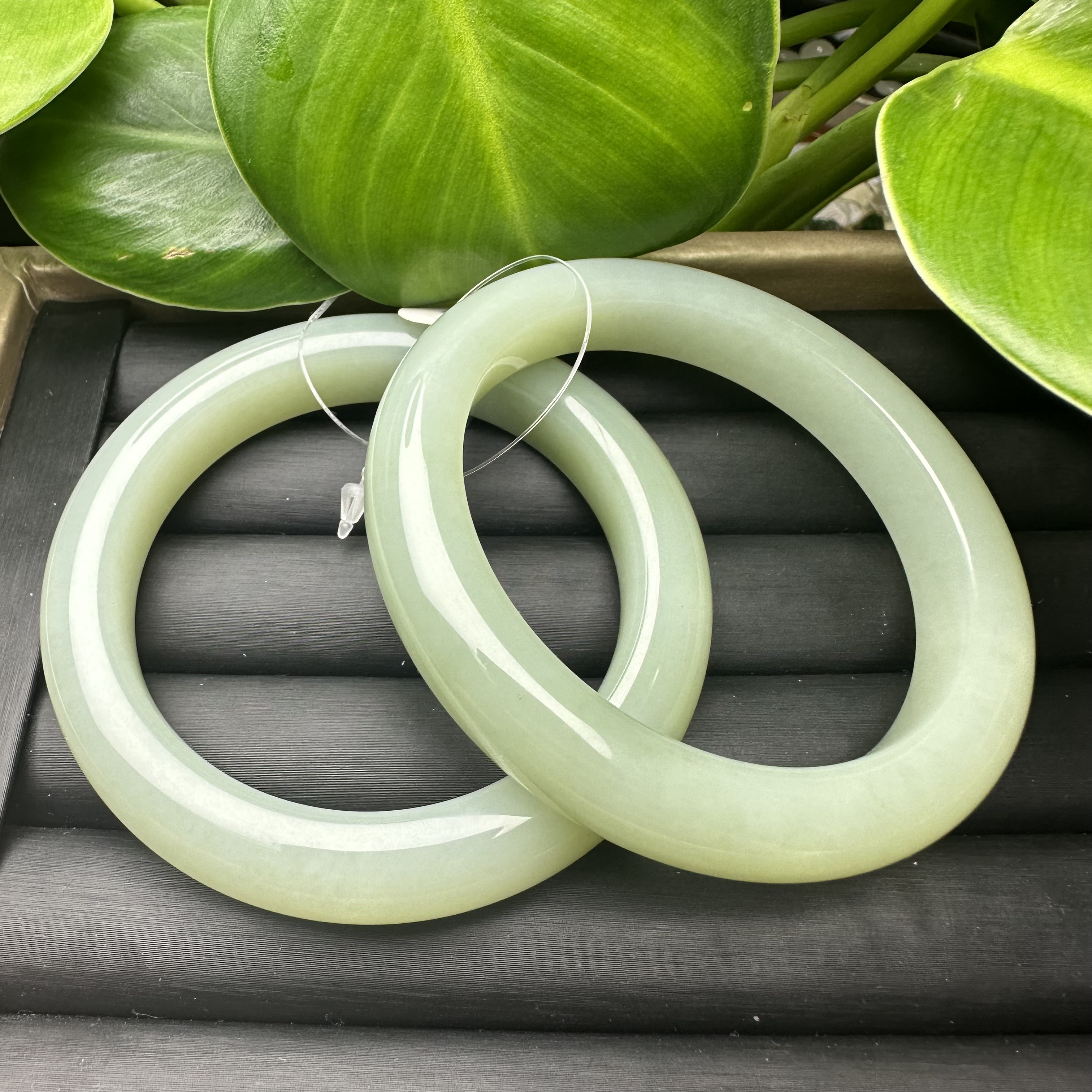 和田玉新疆且末蓝调带翠多样性发一和田玉手镯