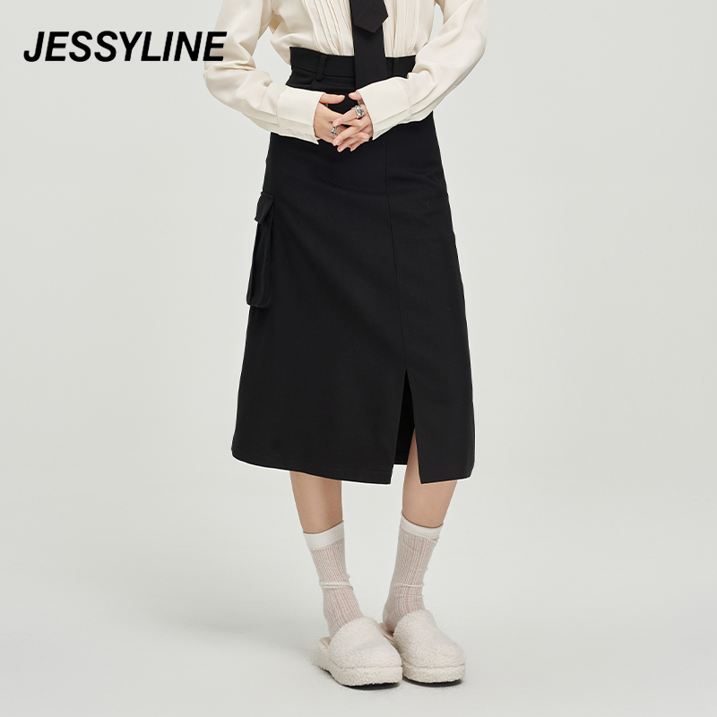  jessyline冬季新款女装 杰茜莱半身裙 341112276