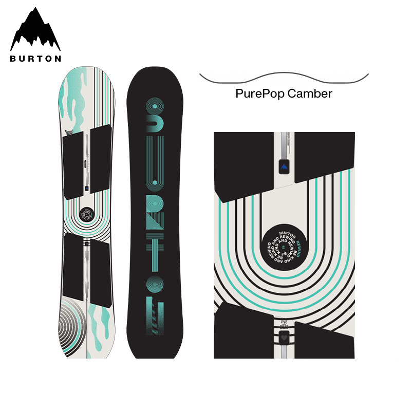 BURTON伯顿官方女士REWIND滑雪板Camber单板新手进阶运动装备
