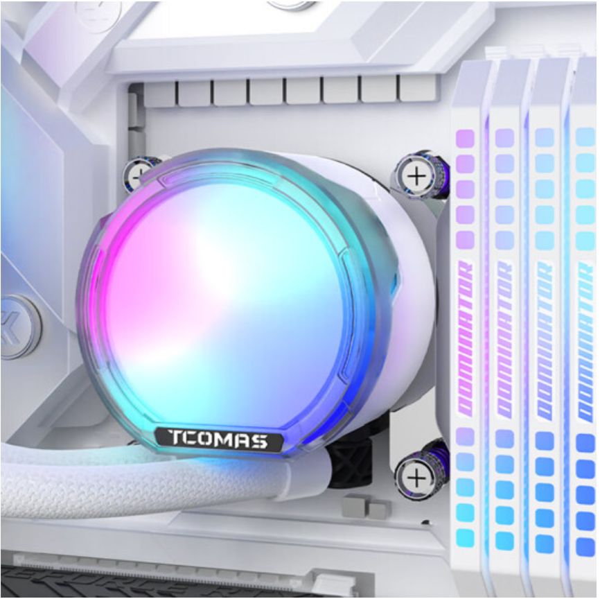 钛钽SJ-A080 360WH 一体式CPU水冷散热器 大冷头加厚冷排风扇