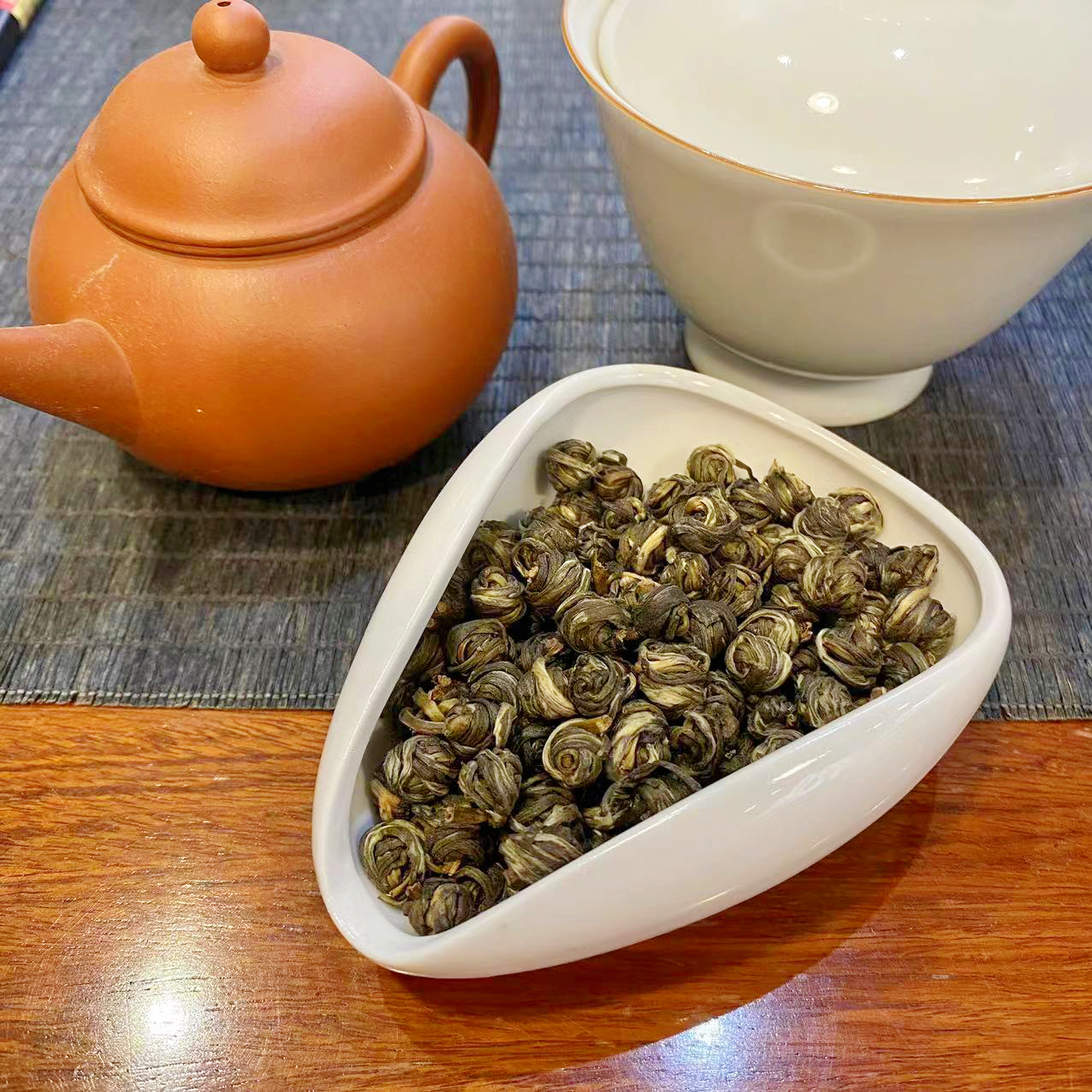 【茉莉龙珠】老津卫手工茉莉龙珠浓香耐泡广西横县茉莉花茶100g