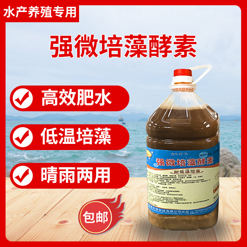 强微生物培藻酵素水产养殖专用浓缩氨基酸肥水膏调水培小球藻绿藻