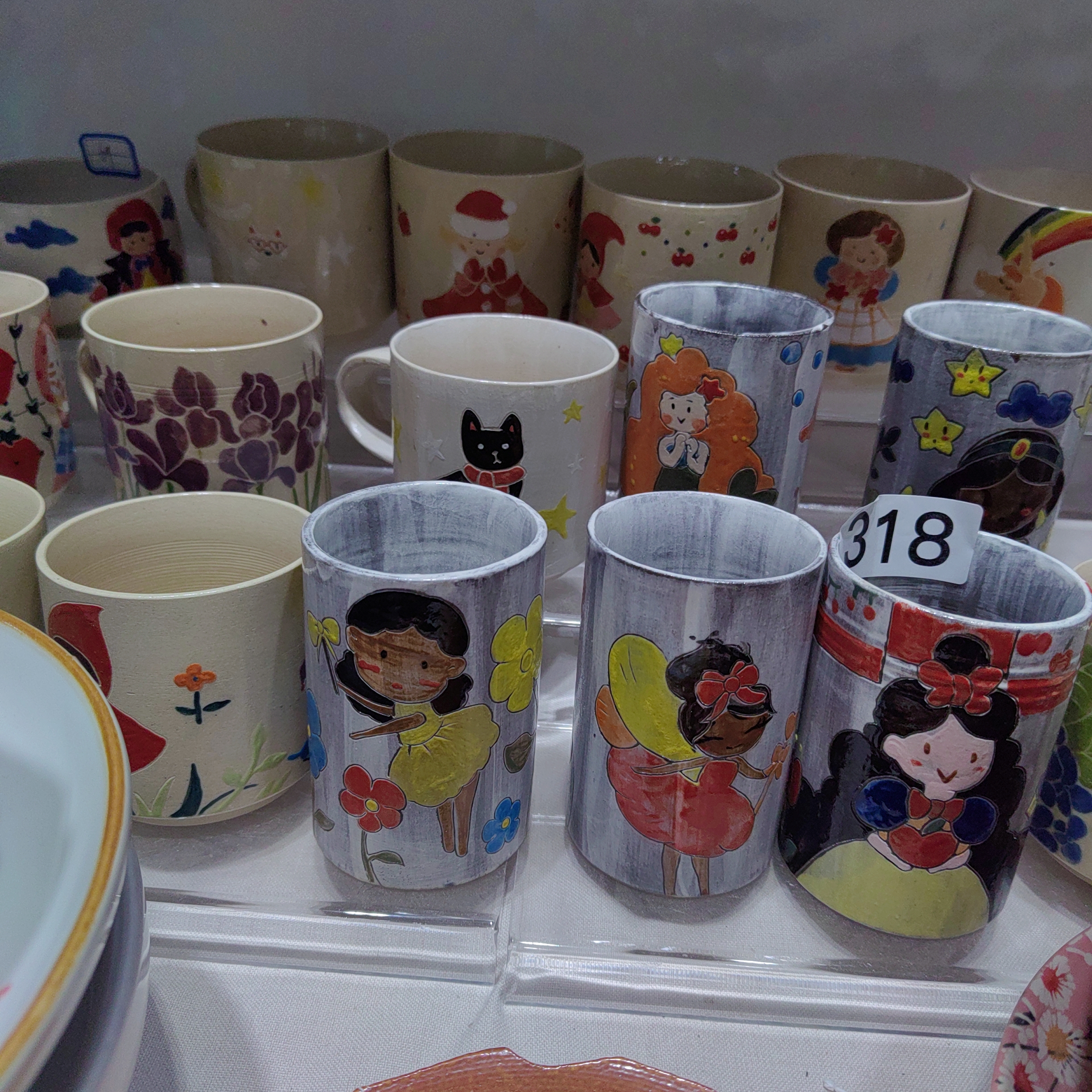 者者居 景德镇原创设计手工陶瓷釉下彩杯子碗微微瑕