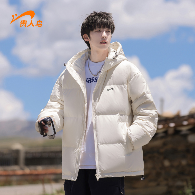 贵人鸟羽绒服男款冬季外套男连帽防风保暖休闲情侣户外运动防寒服