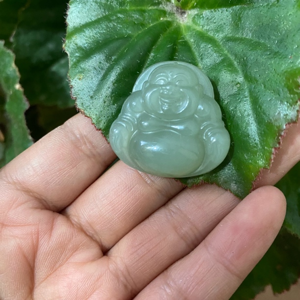天然和田玉青海料正装佛公