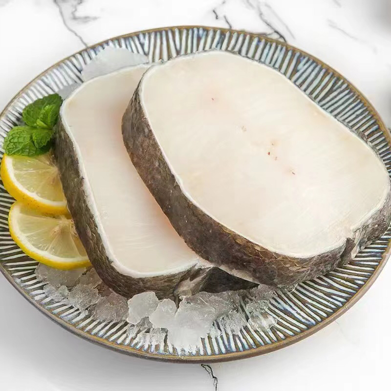 俄罗斯深海鳕鱼块中断厚切无冰软嫩鳕鱼块500克一包顺丰包邮