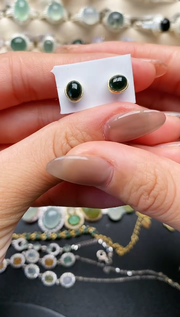 【闪购商品】翡翠戒指银S925镶嵌333333+8