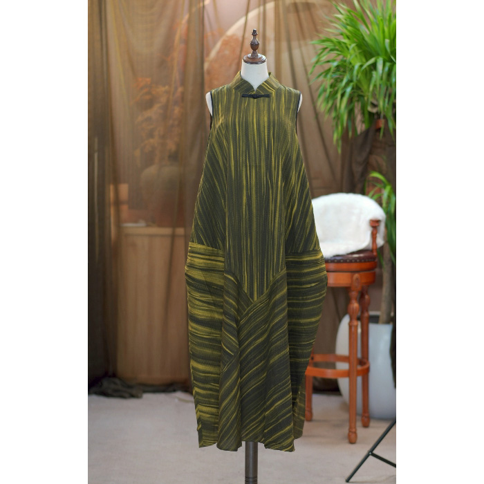 穗缎国风长款中国风旗袍3283