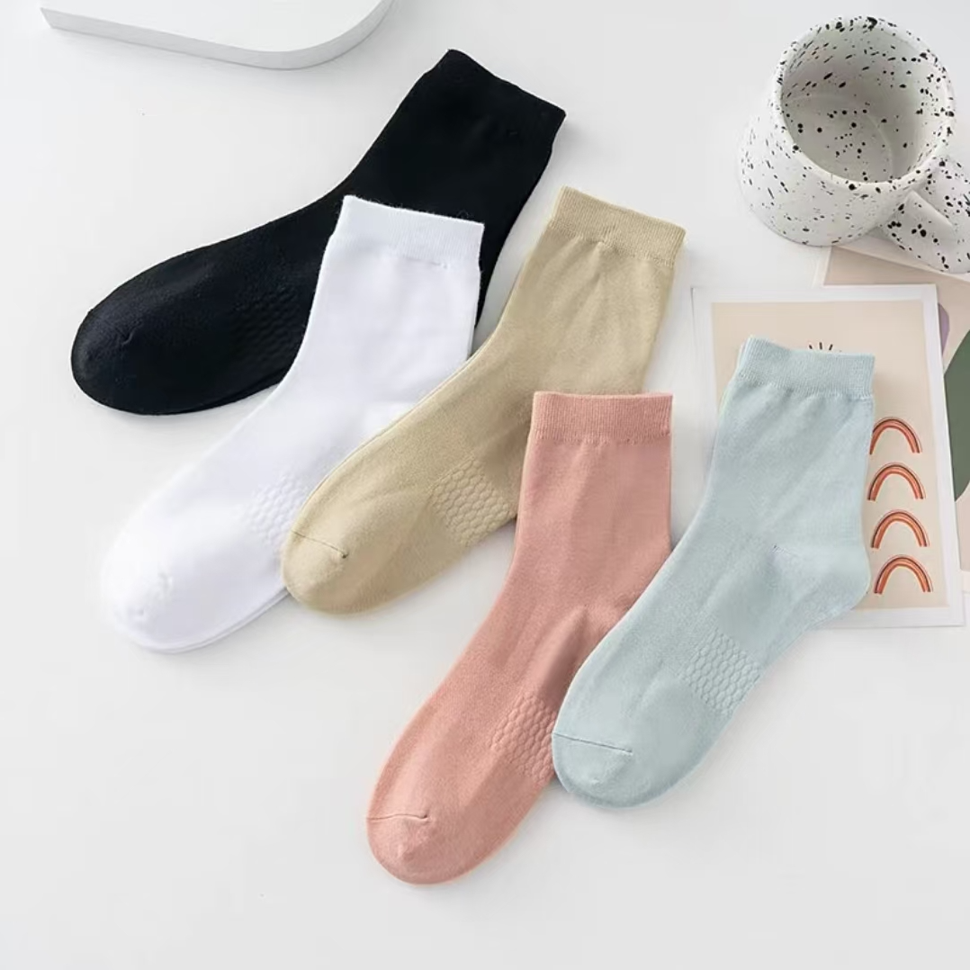 【拍一发10双】7A级防臭精油香薰男女秋冬款纯棉10双袋装中筒袜