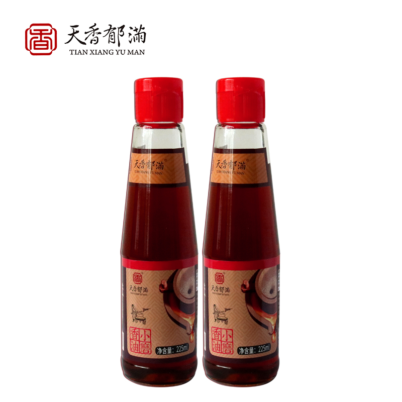 【天香郁满】小磨香油225ml*2瓶 滦州非遗  