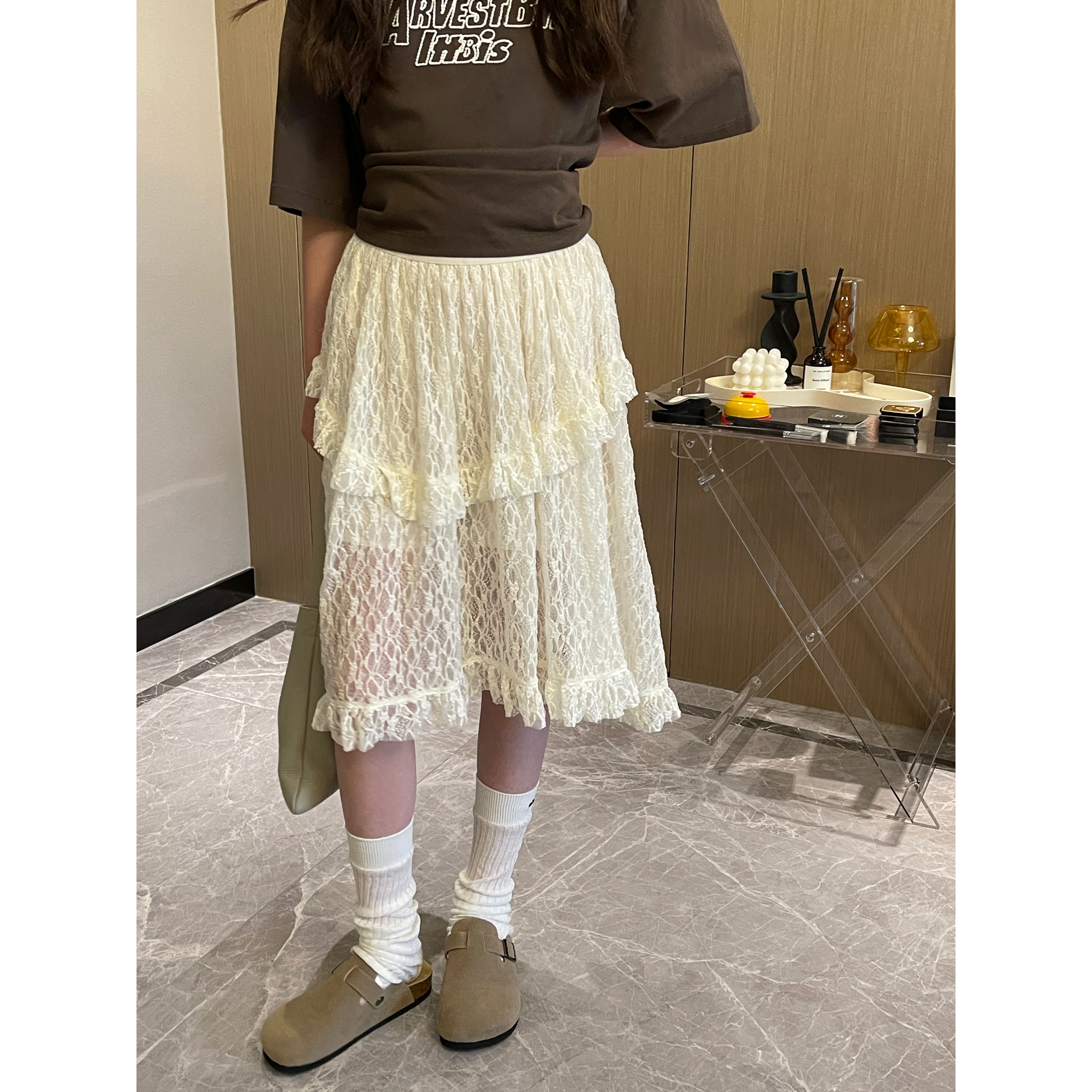 YUUKO蕾丝半裙—1137