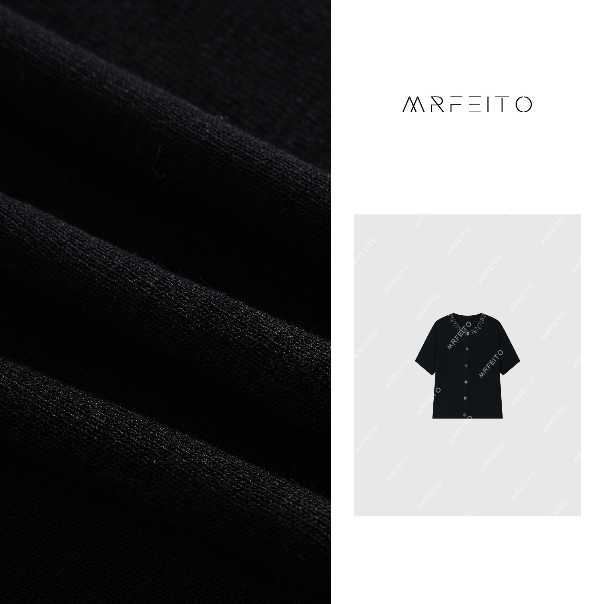 镶钻针织开衫H509M01Q26514